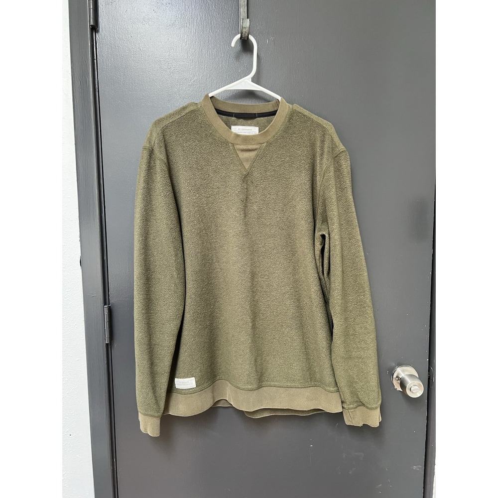 REI Cooperative Norseland Fleece Crew Neck Sweatshirt Mens Sz L Green